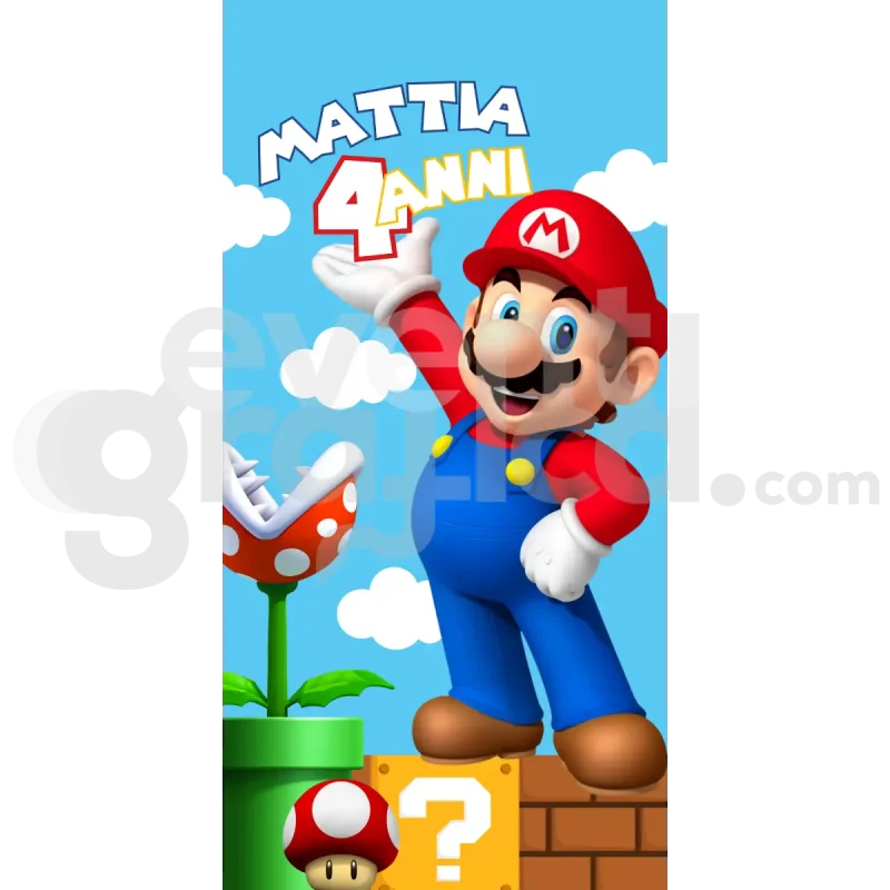 Super Mario Backdrop Compleanno 1