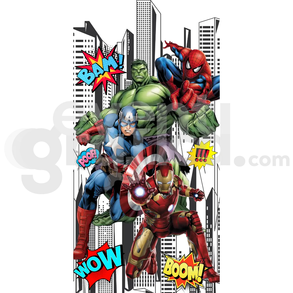 Supereroi Backdrop Compleanno 2