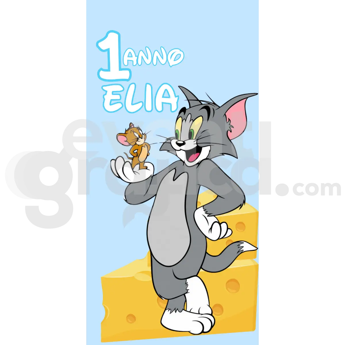 Tom E Jerry Backdrop Compleanno 1