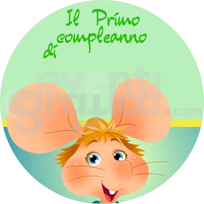 Topo Gigio Backdrop Compleanno
