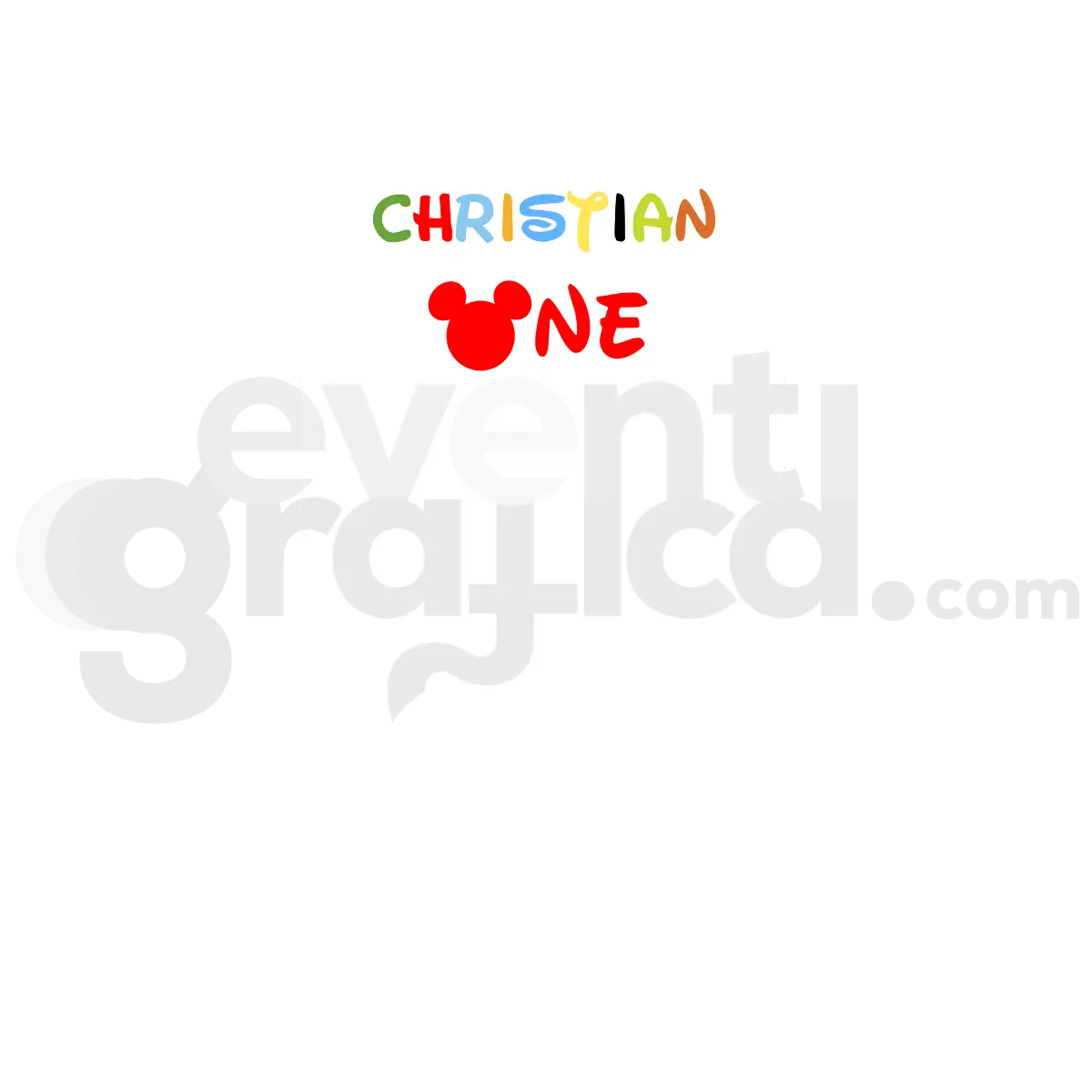 Topolino One Backdrop Compleanno