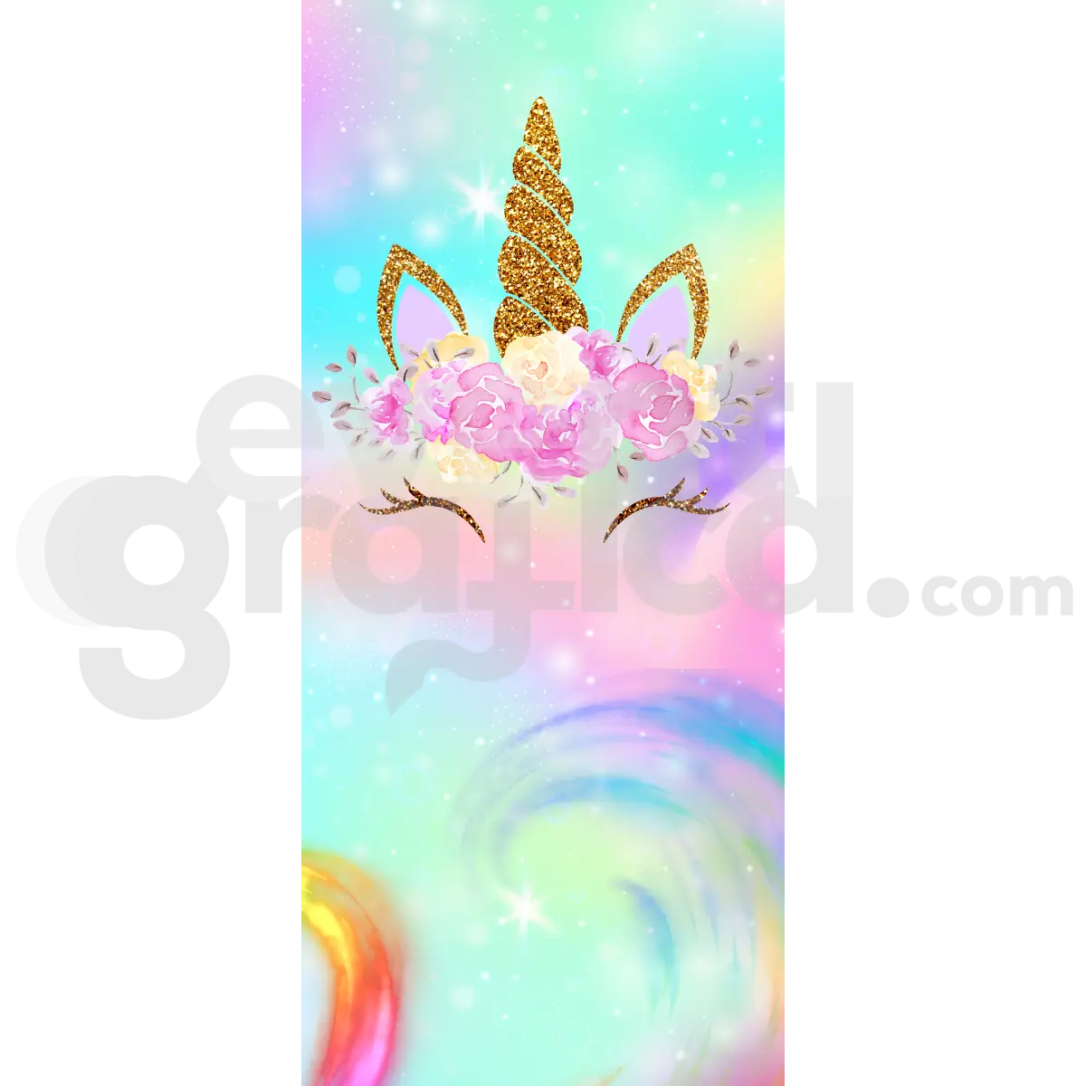 Unicorno Backdrop Compleanno 2