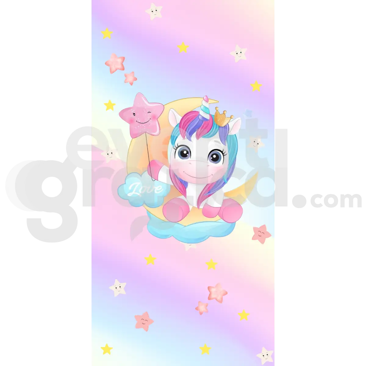 Unicorno Backdrop Compleanno 7