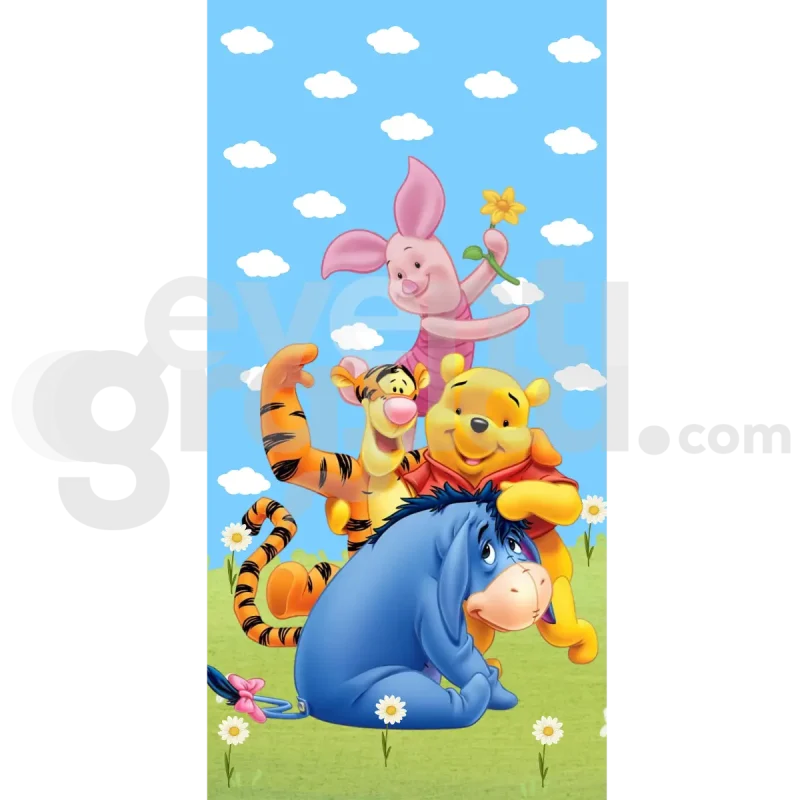 Winie The Pooh Backdrop Compleanno 3