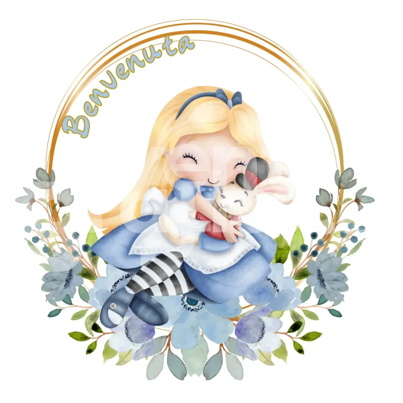 Alice Nel Paese Delle Meraviglie Baby Backdrop Nascita 1