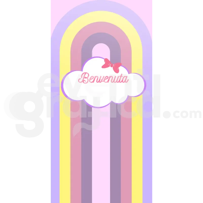 Arcobaleno Backdrop Nascita 4