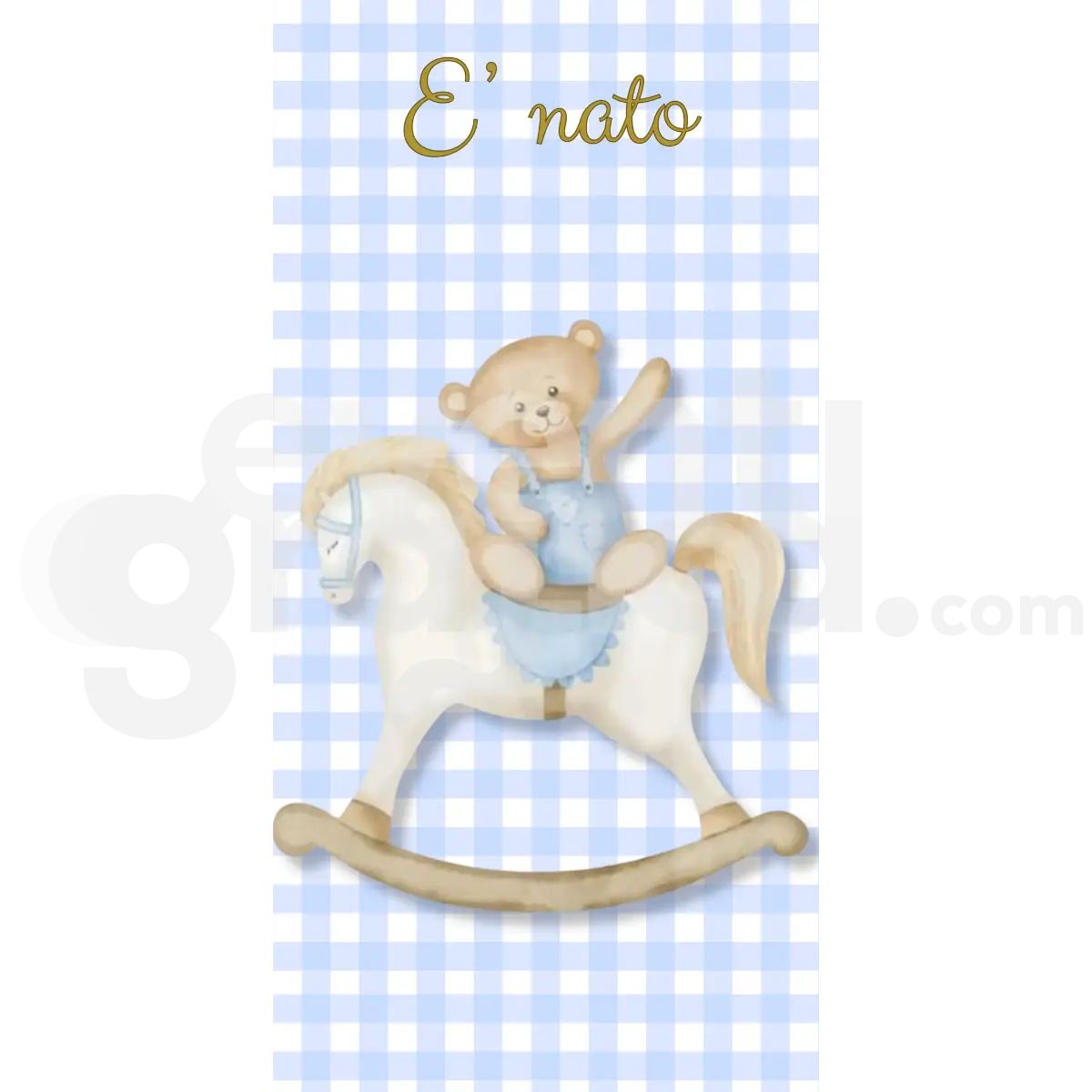 Cavallino E Orsetto Backdrop Nascita