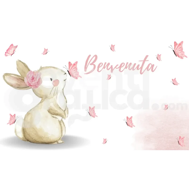 Coniglietta Backdrop Nascita 2