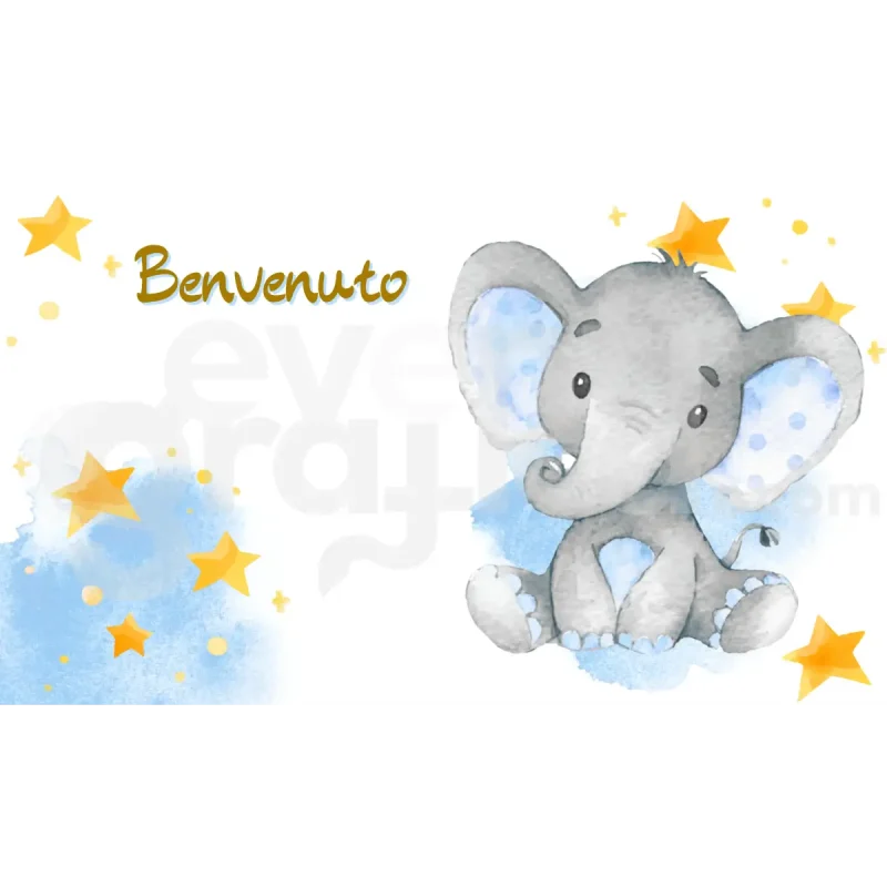 Elefantino Backdrop Nascita 3