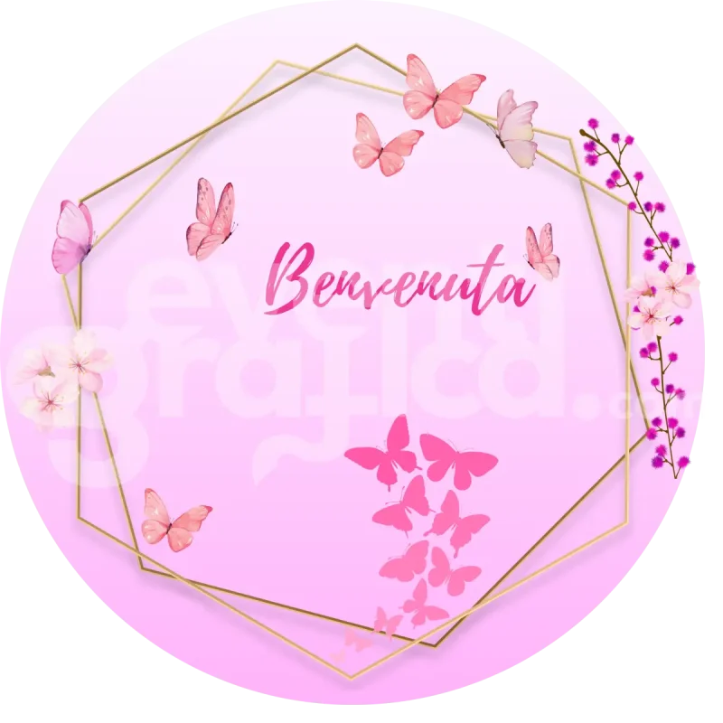 Farfalle Backdrop Nascita 1