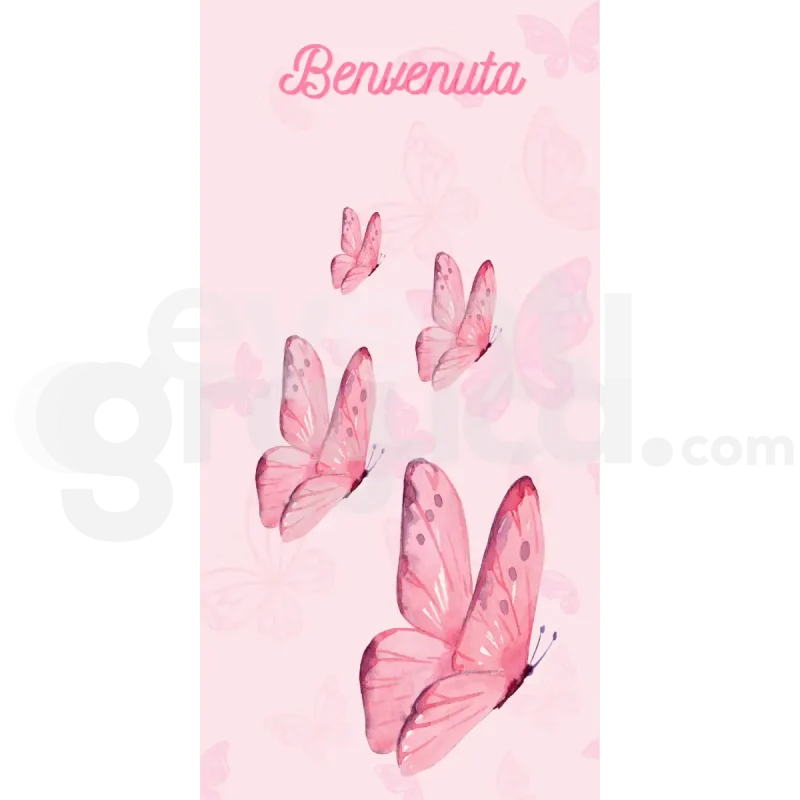 Farfalle Backdrop Nascita 6