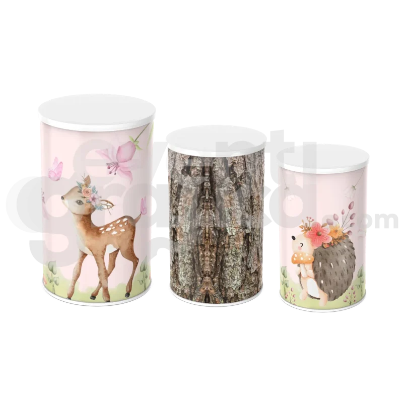 Animali Del Bosco Cilindri Compleanno 3