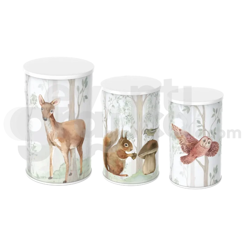 Animali Del Bosco Cilindri Compleanno 4