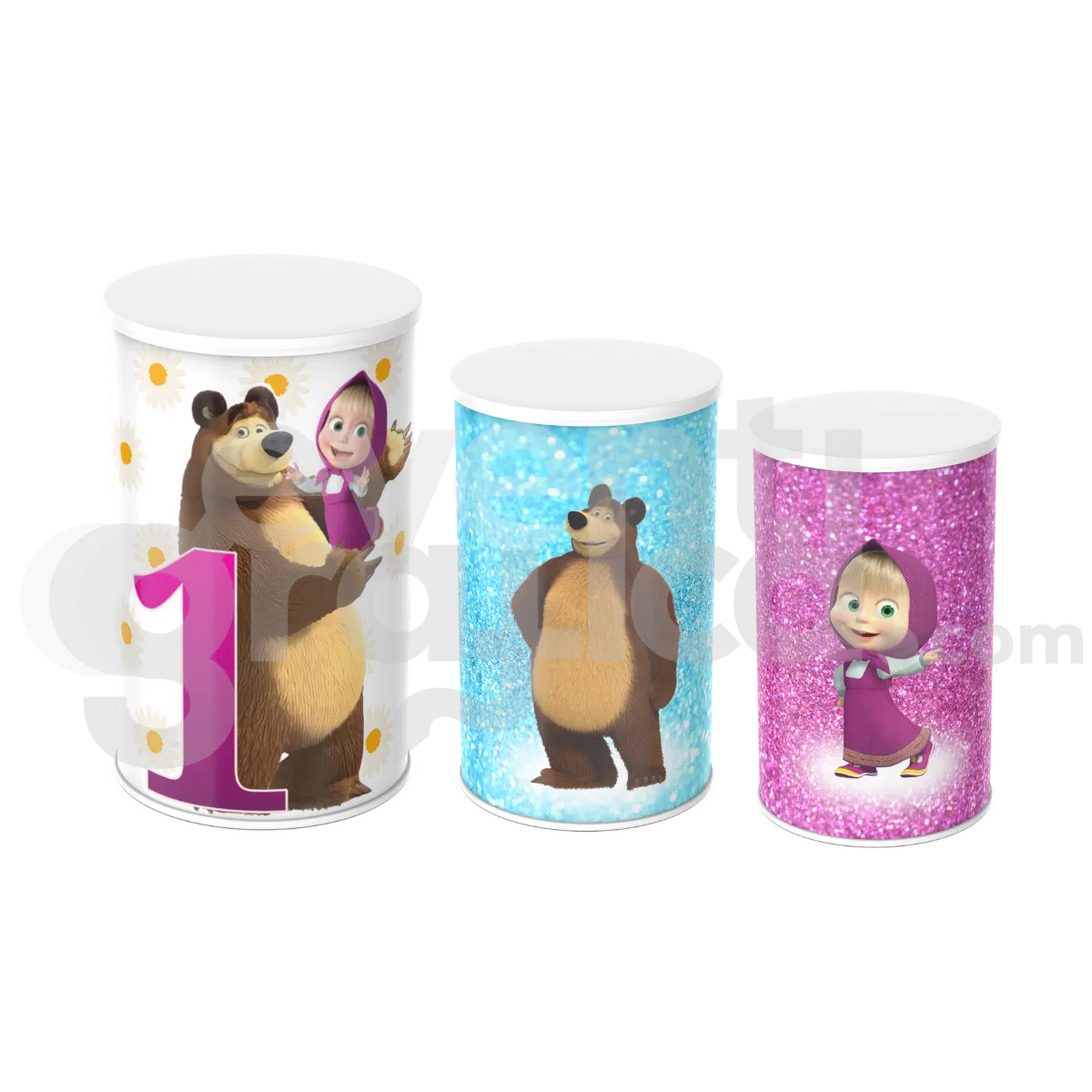Masha E Orso Cilindri Compleanno 2