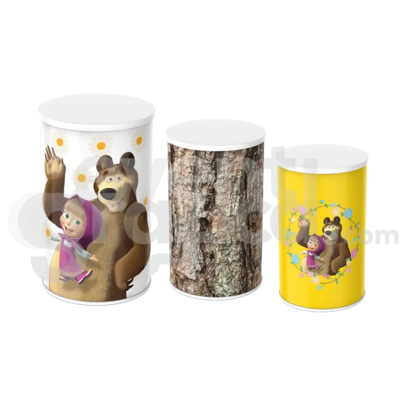 Masha E Orso Cilindri Compleanno 3