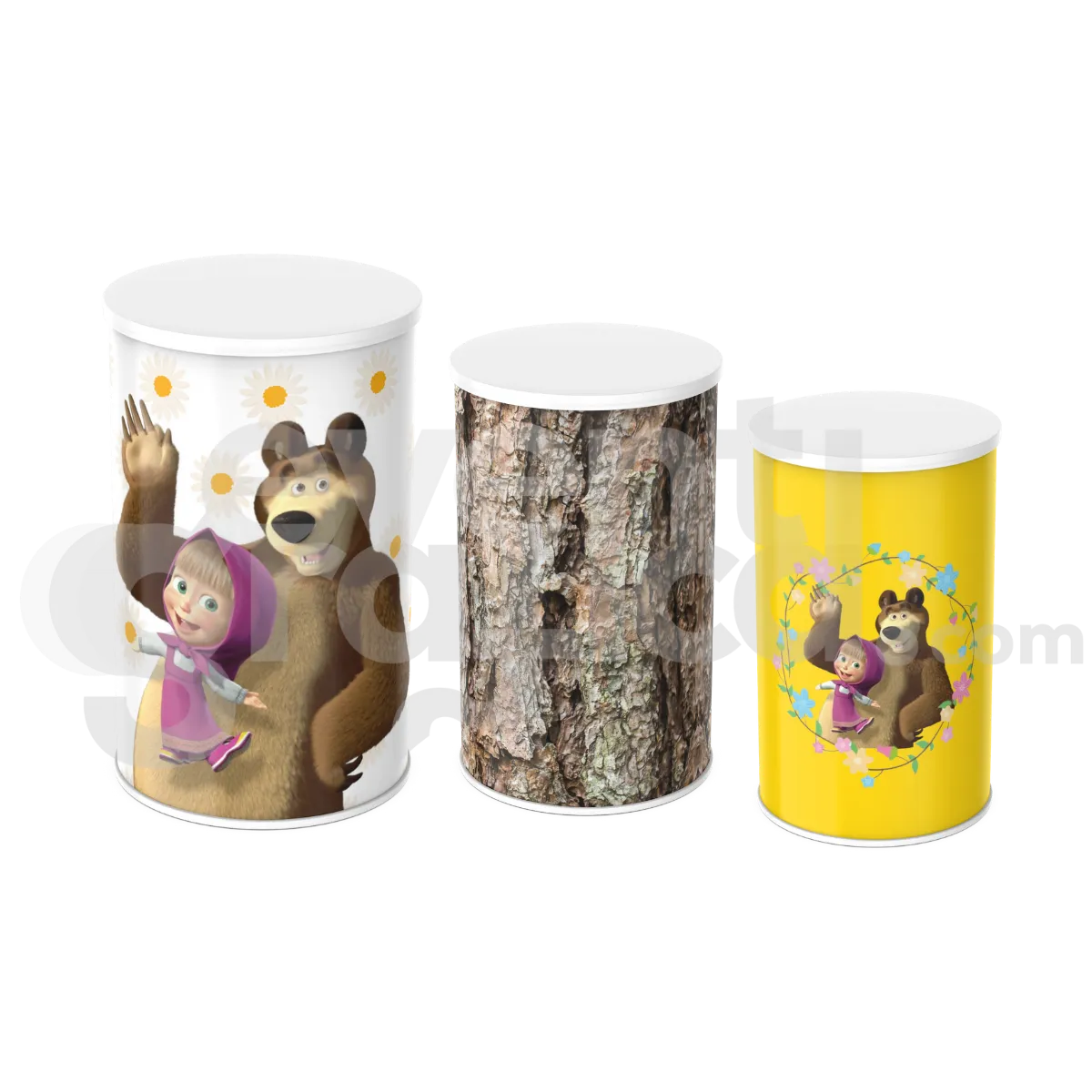 Masha E Orso Cilindri Compleanno 3