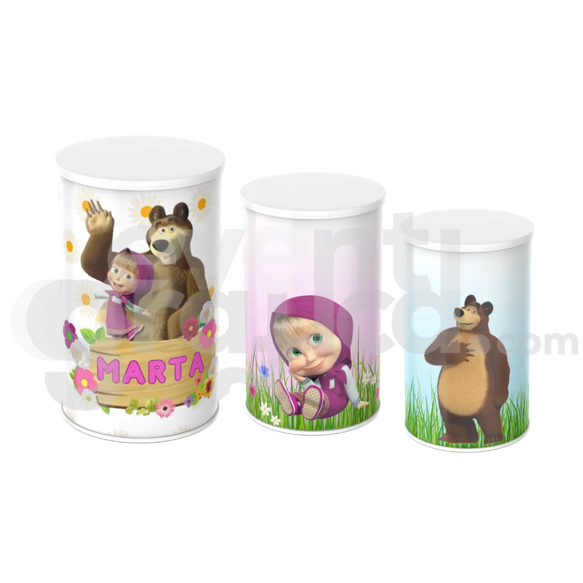 Masha E Orso Cilindri Compleanno 4