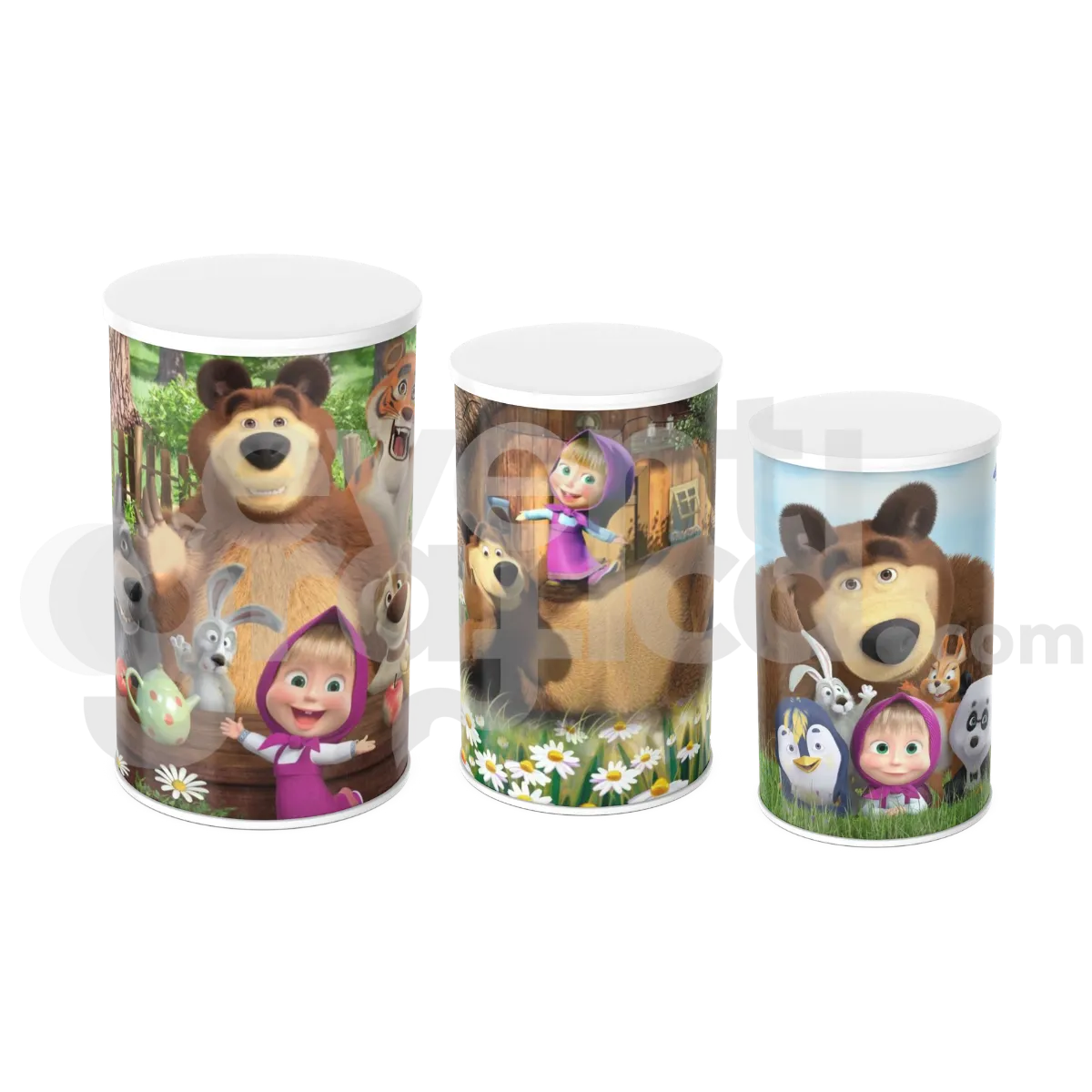 Masha E Orso Cilindri Compleanno 5