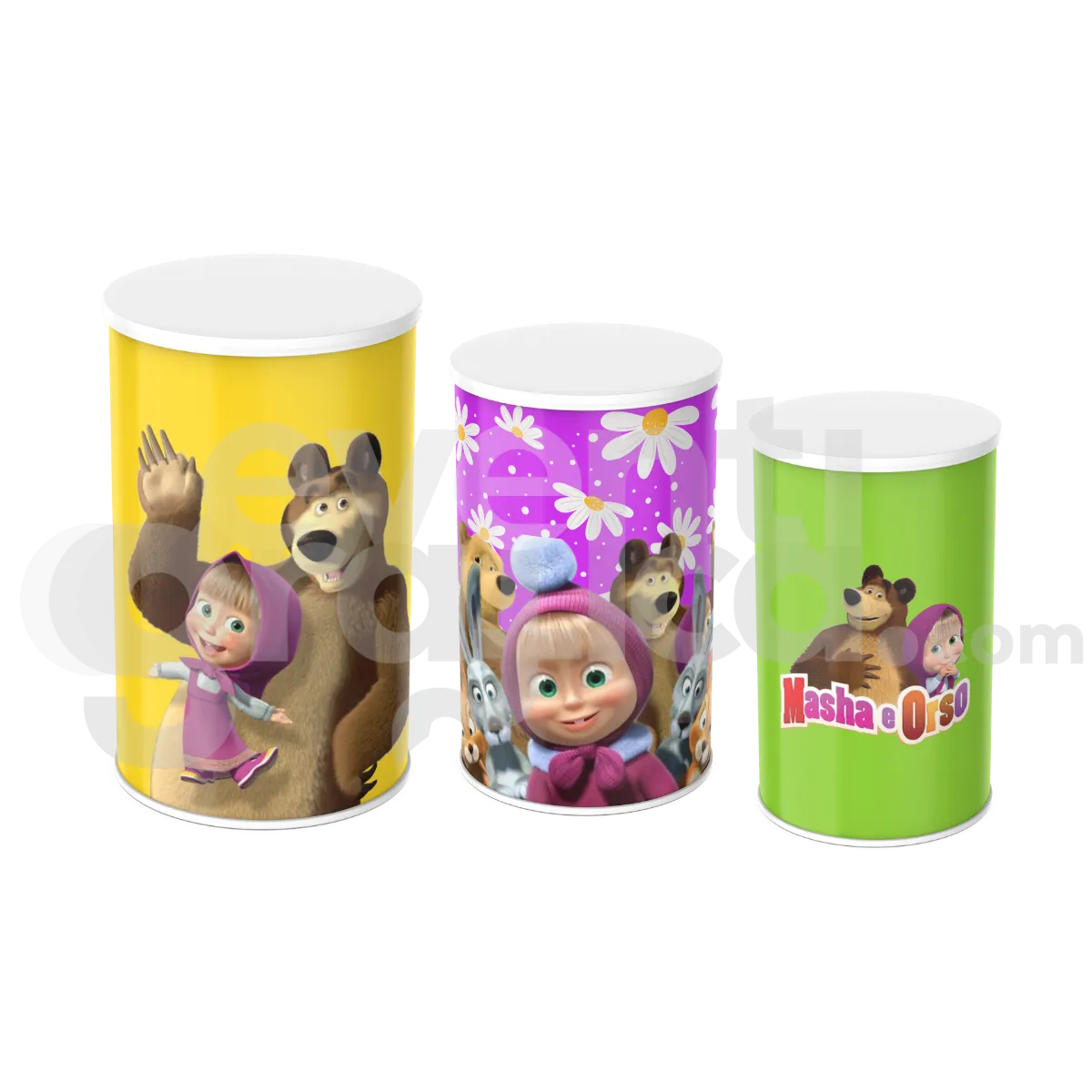 Masha E Orso Cilindri Compleanno 6
