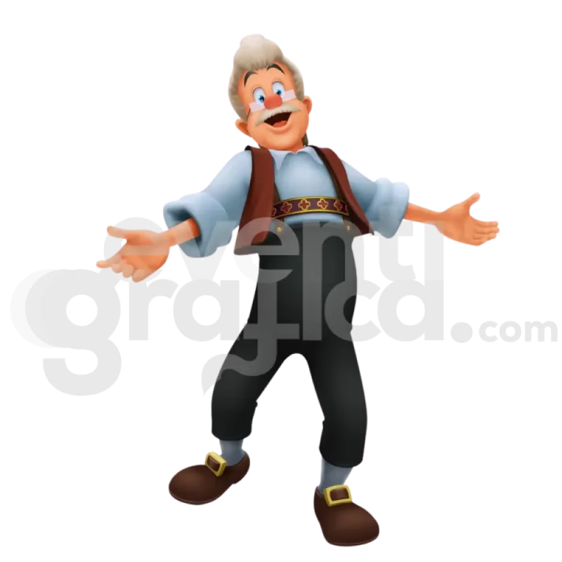 Sagoma Pinocchio Geppetto